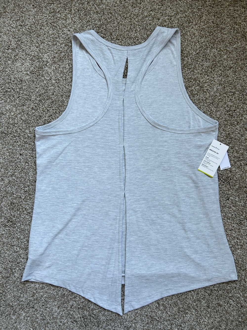 NWT Old Navy Active Light Gray Women's Breathe Tank Top - Women's Large - Picture 4 of 5